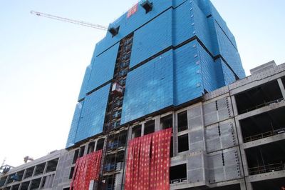 山東金牛建材市場主體封頂，專業建材家居市場再升級